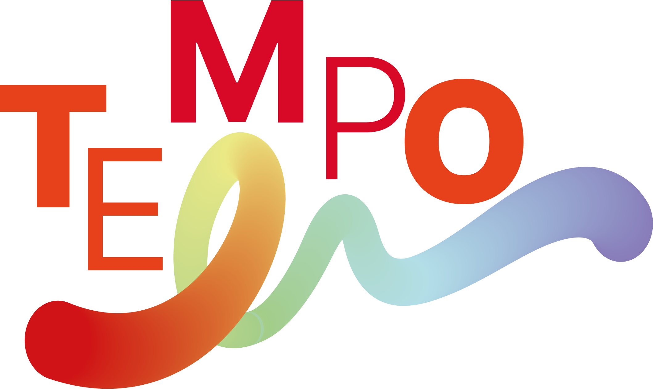 "Tempo" #GiovanioltrelaSM logo Logo "Tempo" #GiovanioltrelaSM logo che raffigura la scritta tempo che fluisce su un flusso colorato